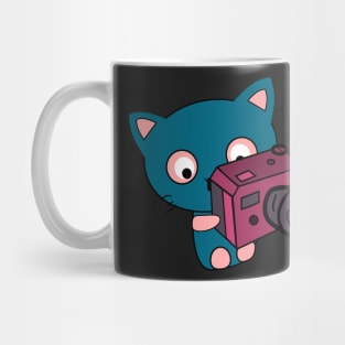 Cute kitty photographer Mug